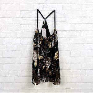 BB Dakota Felicity Sequin Tank Top NEW